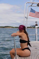 FINLEY BANDEAU BIKINI TOP BLACK