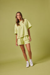 EVERYDAY CROPPED CREW - CITRON