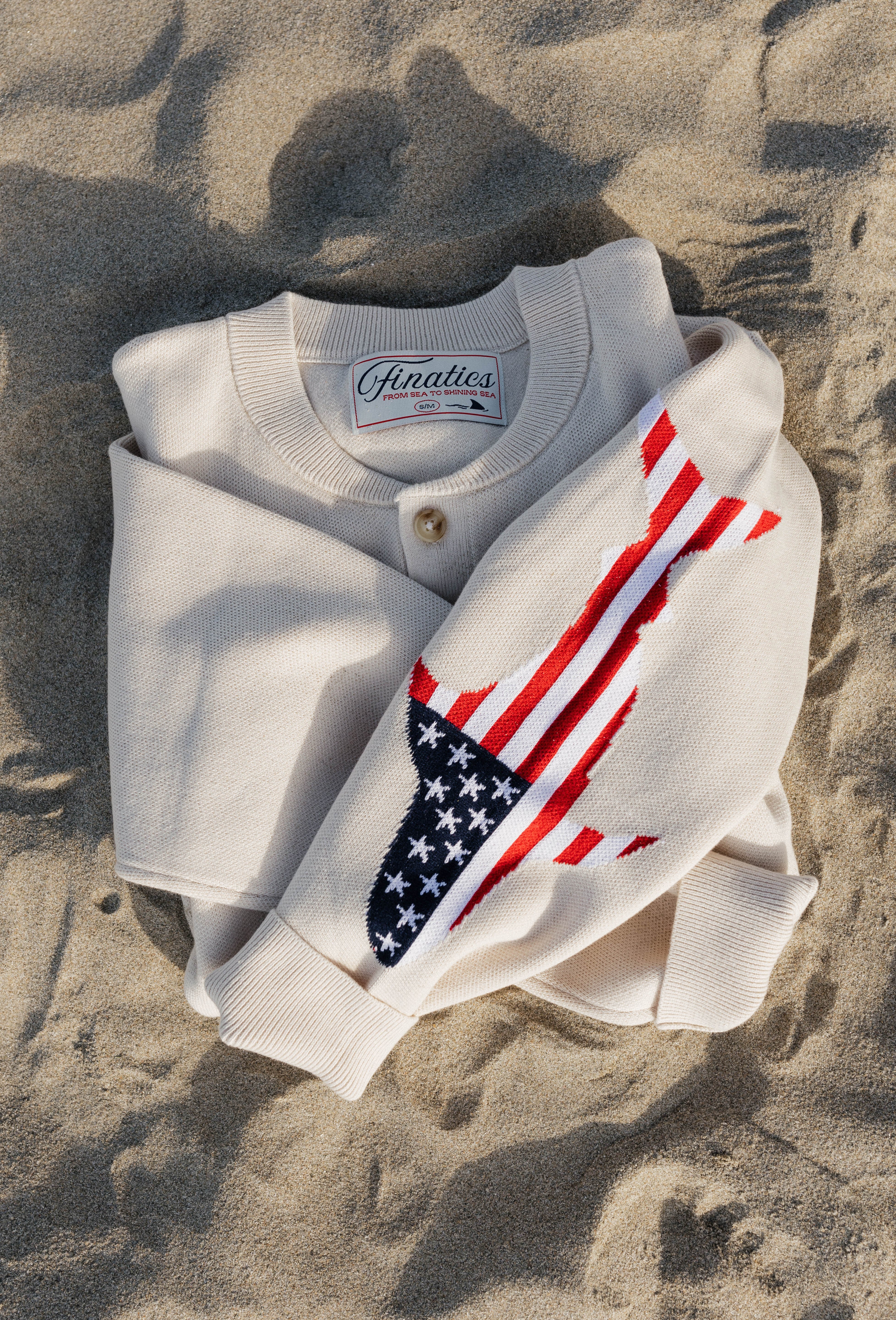 USA HEART ON MY SLEEVE KNIT
