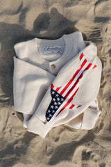 USA HEART ON MY SLEEVE KNIT