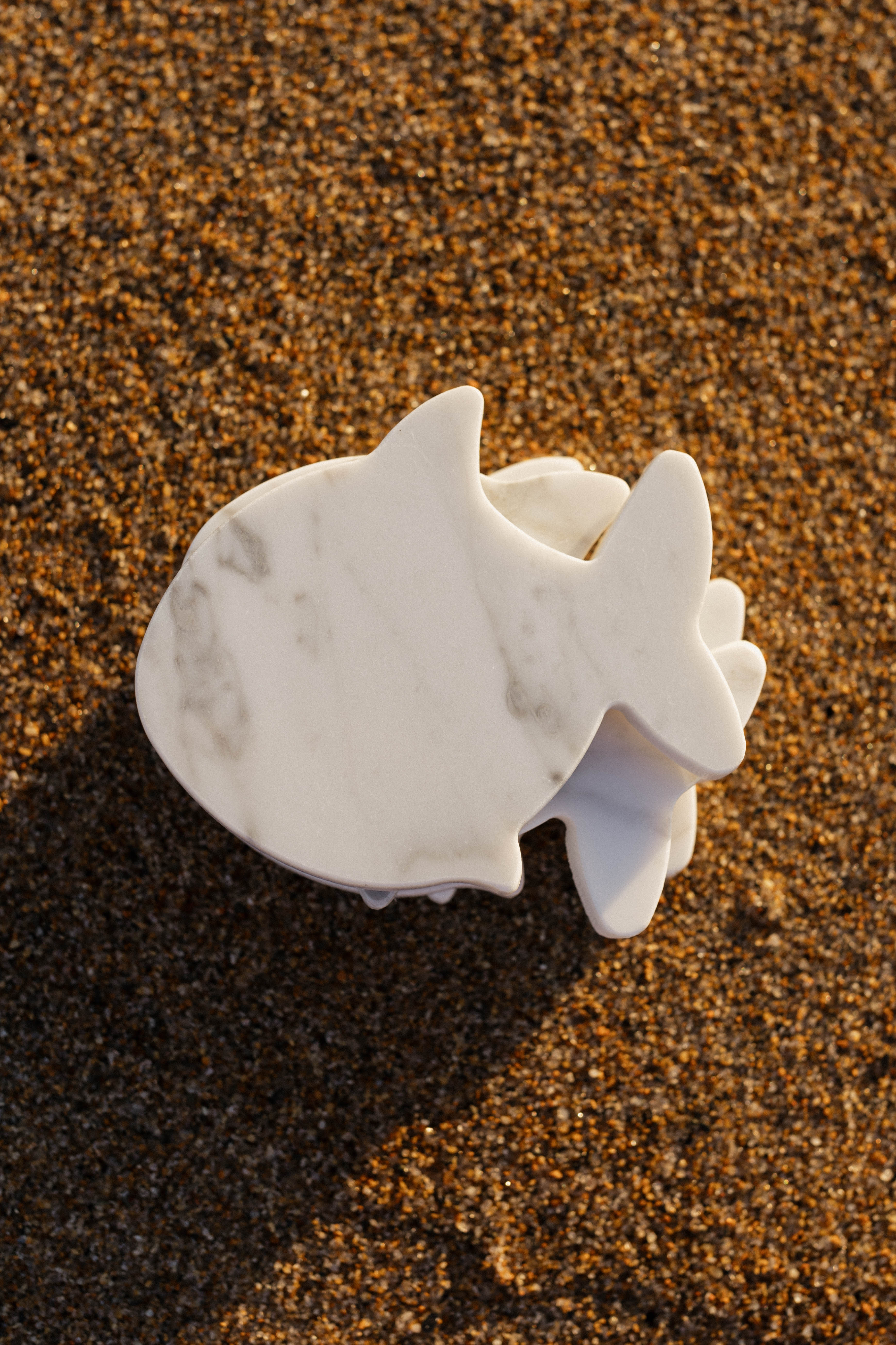 SHARK MARBLE COASTERS, SET OF 4