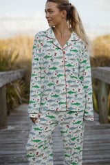 SLEEP BUTTON DOWN - SHARKMAS