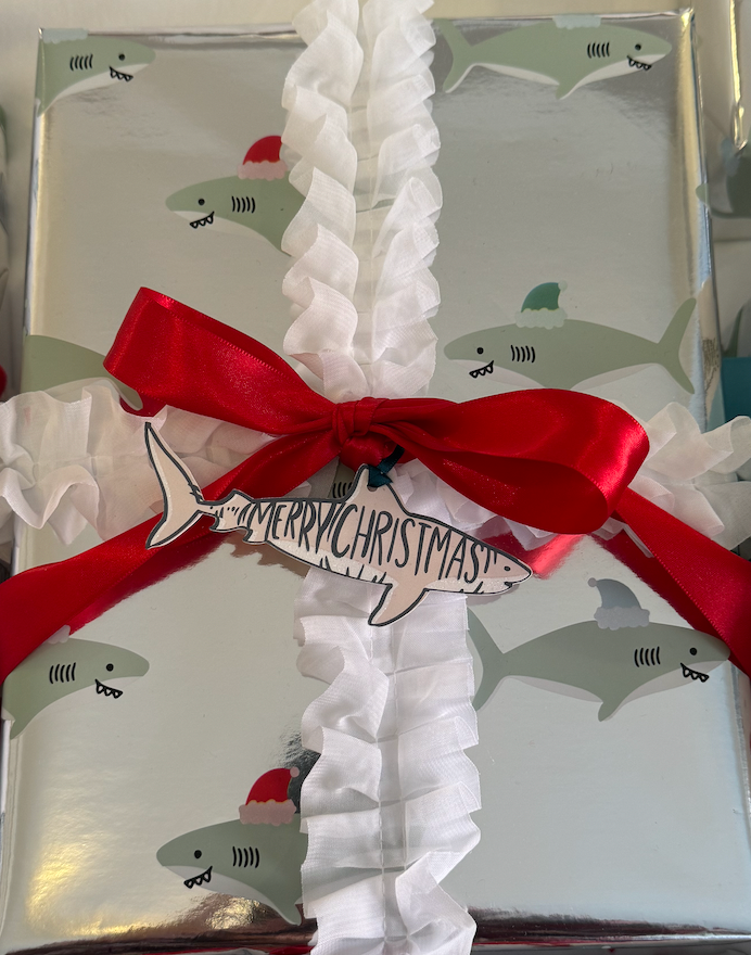 SANTA JAWS GIFT WRAP ROLL