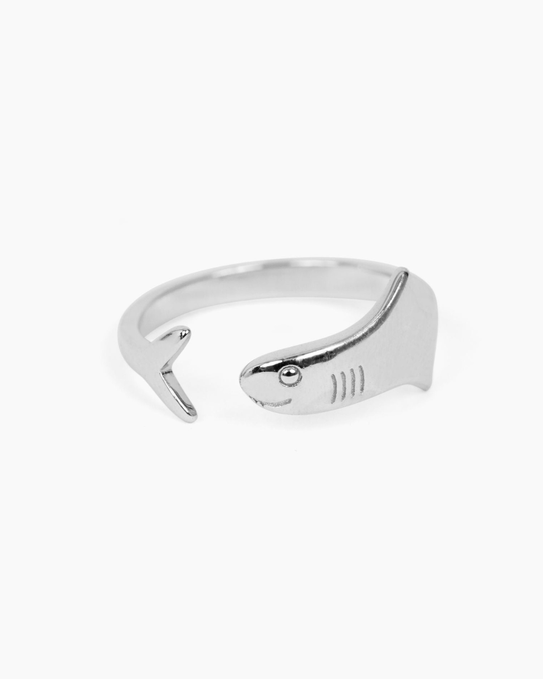 FIN HUGGER RING - SILVER